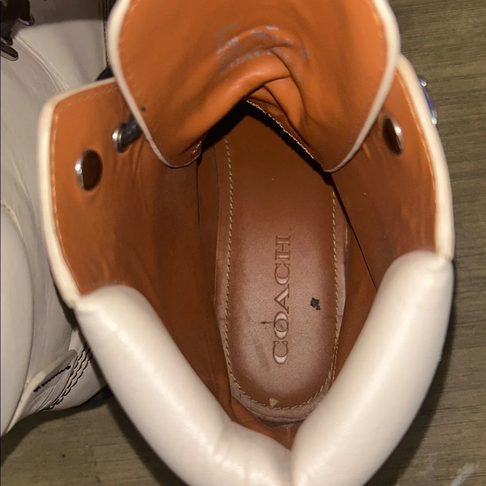 Coach Restored Lorimer Bootie Size 9.5 in Chalk White - Picture 12 of 14